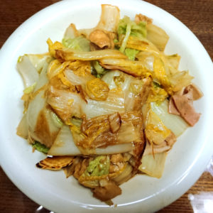 茨木えきまえマルシェ白菜ソテー