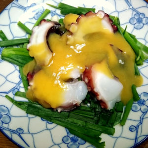 茨木えきまえマルシェ野菜レシピわけぎのぬた